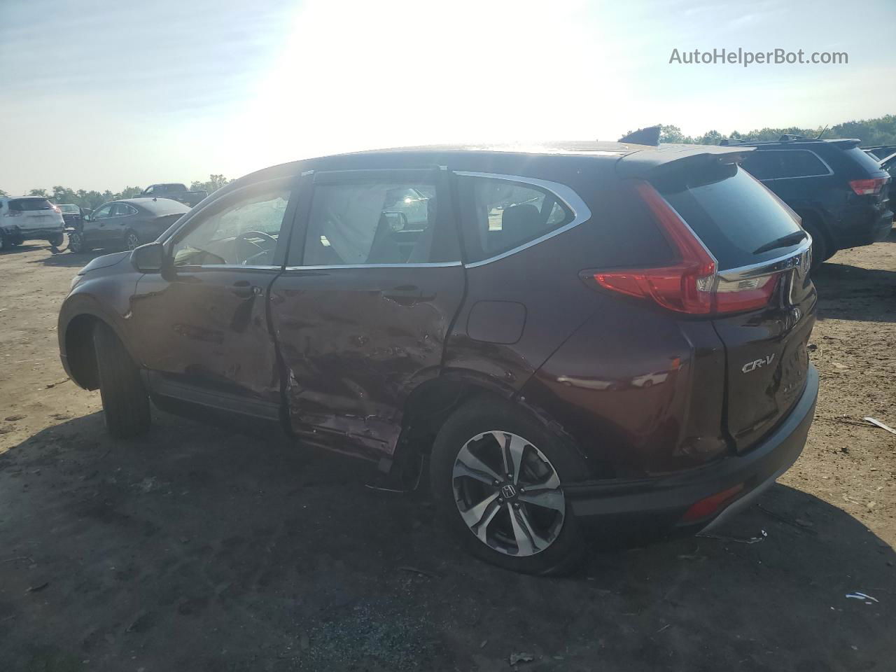 2018 Honda Cr-v Lx Бордовый vin: 5J6RW6H39JL001603