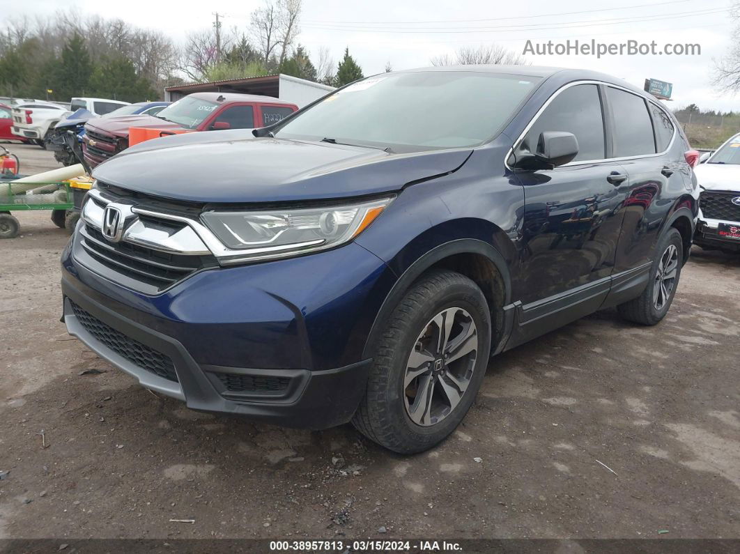 2018 Honda Cr-v Lx Blue vin: 5J6RW6H39JL001861