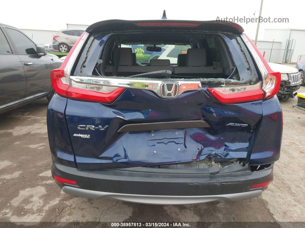 2018 Honda Cr-v Lx Blue vin: 5J6RW6H39JL001861