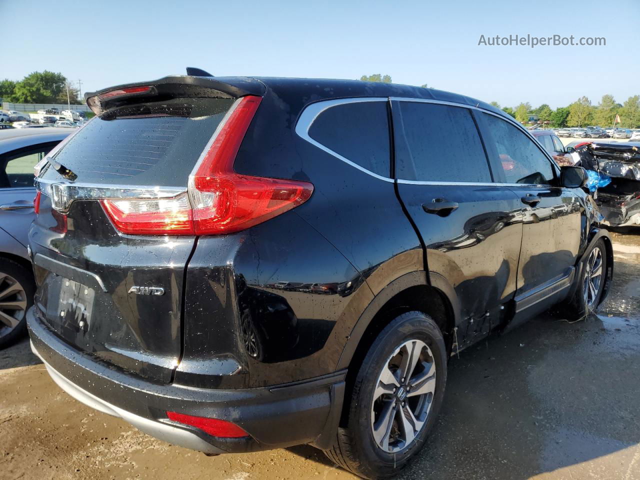 2017 Honda Cr-v Lx Black vin: 5J6RW6H3XHL000423