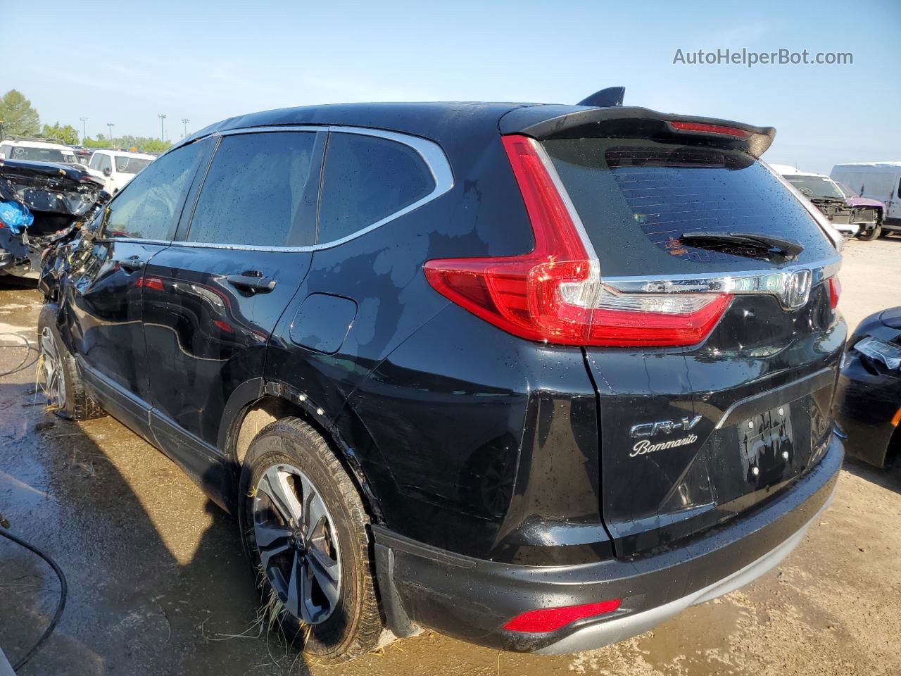 2017 Honda Cr-v Lx Black vin: 5J6RW6H3XHL000423