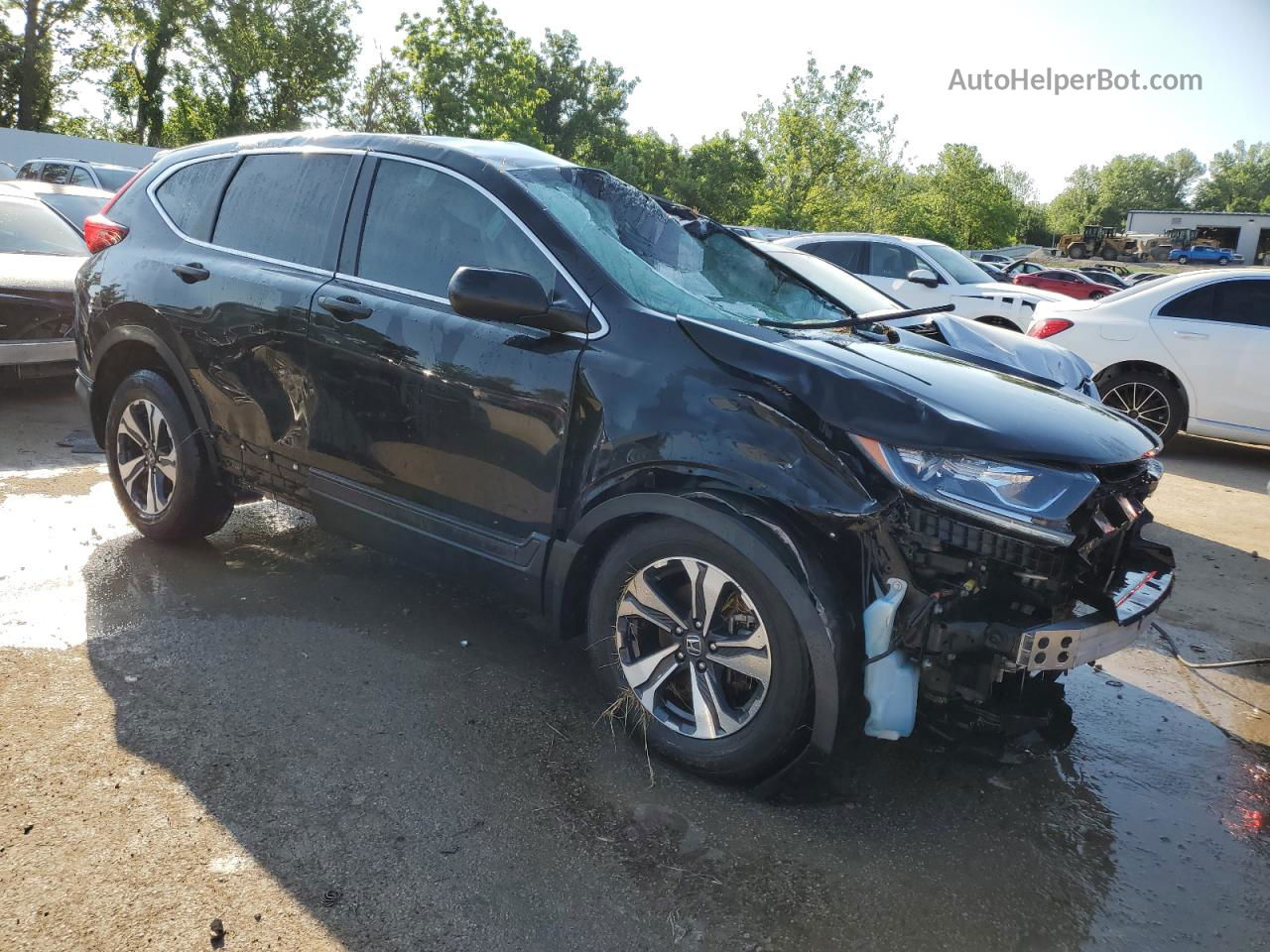 2017 Honda Cr-v Lx Black vin: 5J6RW6H3XHL000423