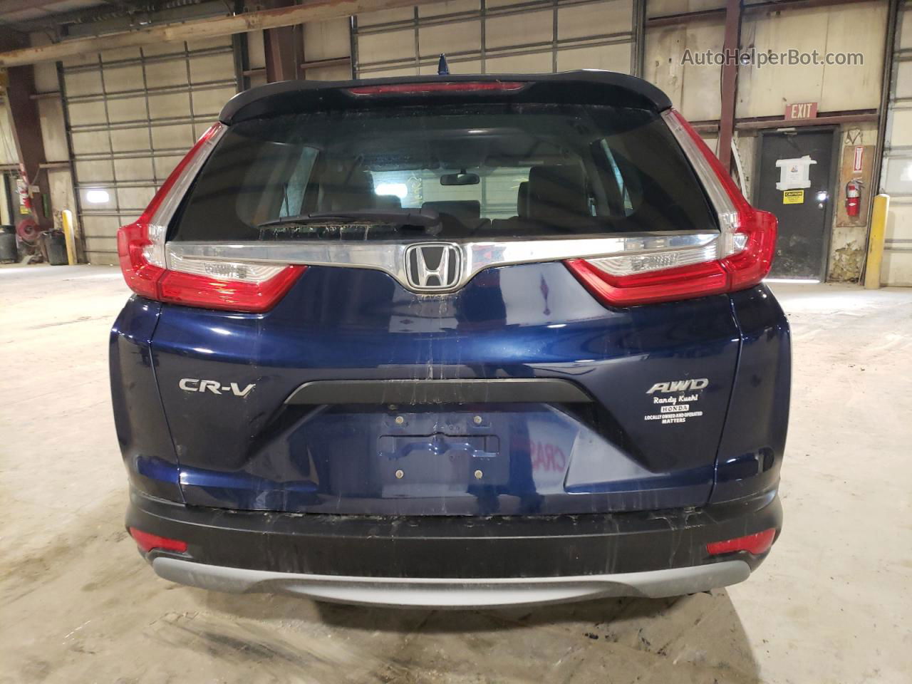 2017 Honda Cr-v Lx Синий vin: 5J6RW6H3XHL003757