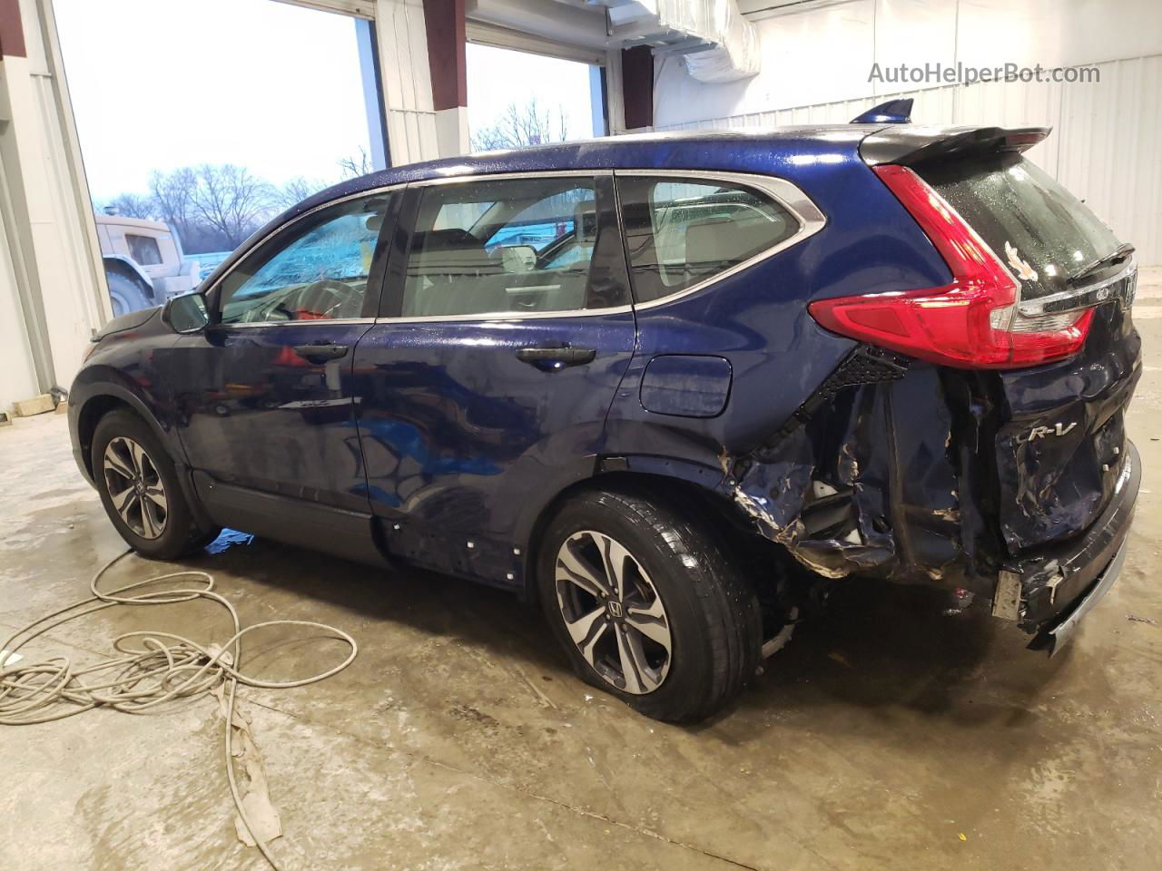 2018 Honda Cr-v Lx Blue vin: 5J6RW6H3XJL001352