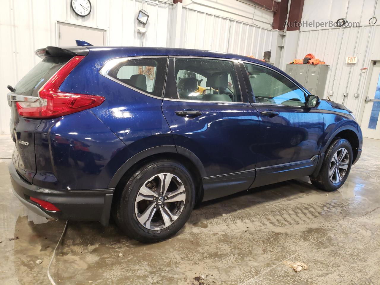 2018 Honda Cr-v Lx Blue vin: 5J6RW6H3XJL001352