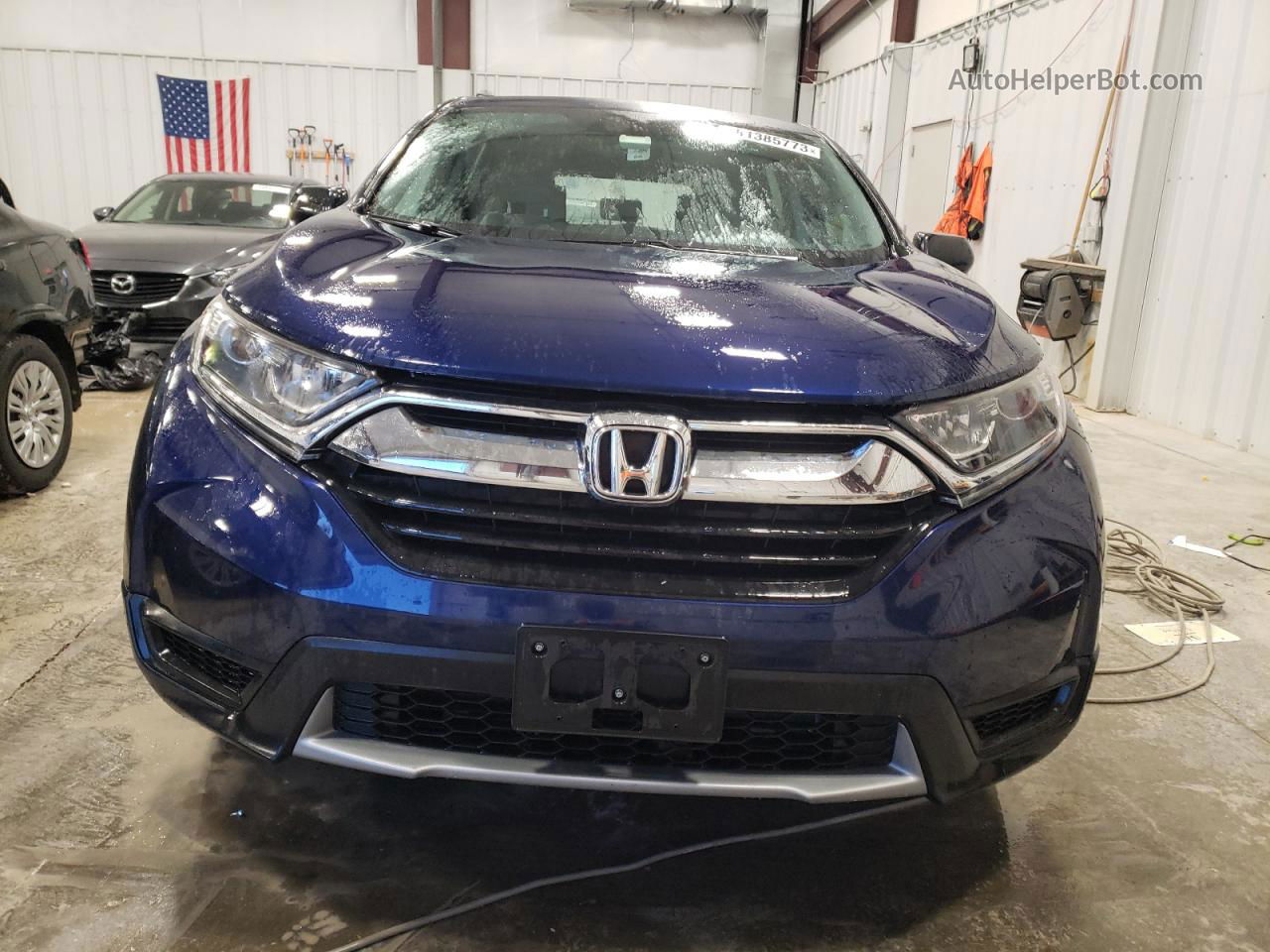 2018 Honda Cr-v Lx Blue vin: 5J6RW6H3XJL001352