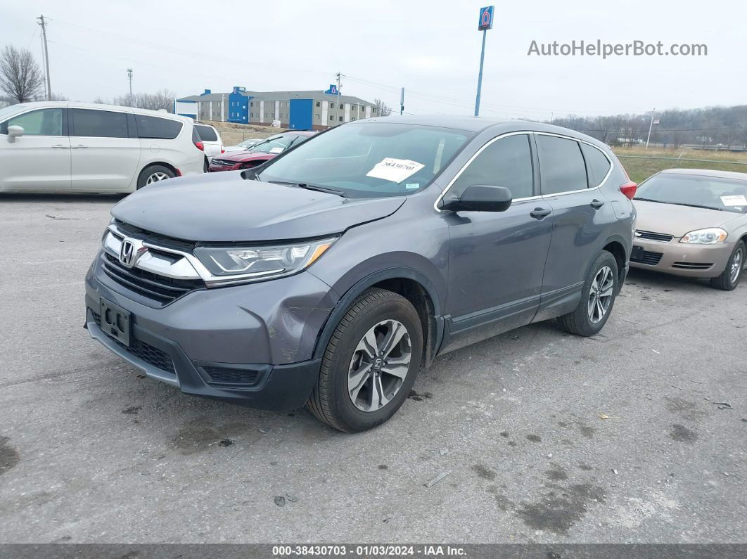 2019 Honda Cr-v Lx Gray vin: 5J6RW6H3XKL003572