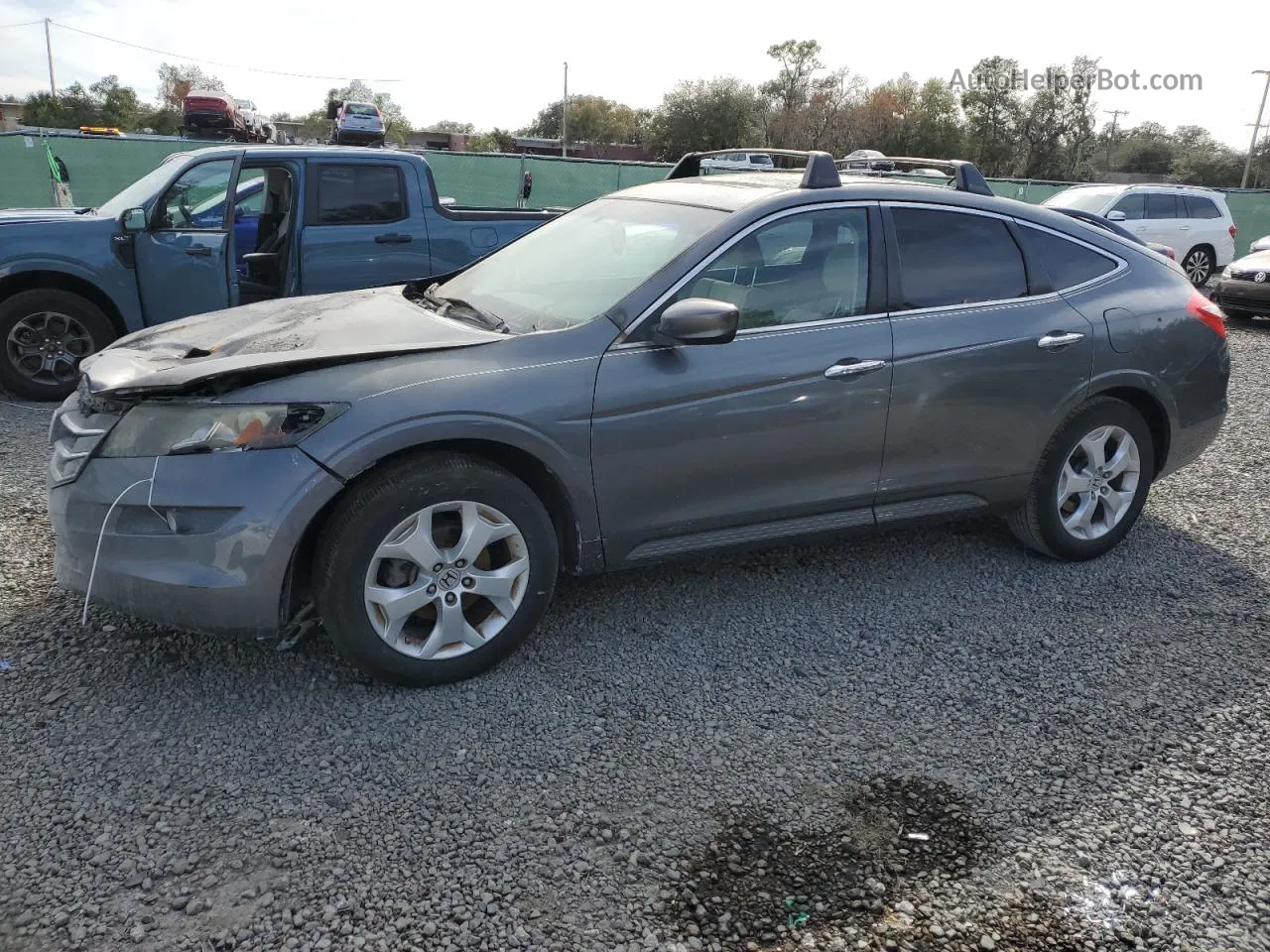 2010 Honda Accord Crosstour Exl Gray vin: 5J6TF1H57AL014859