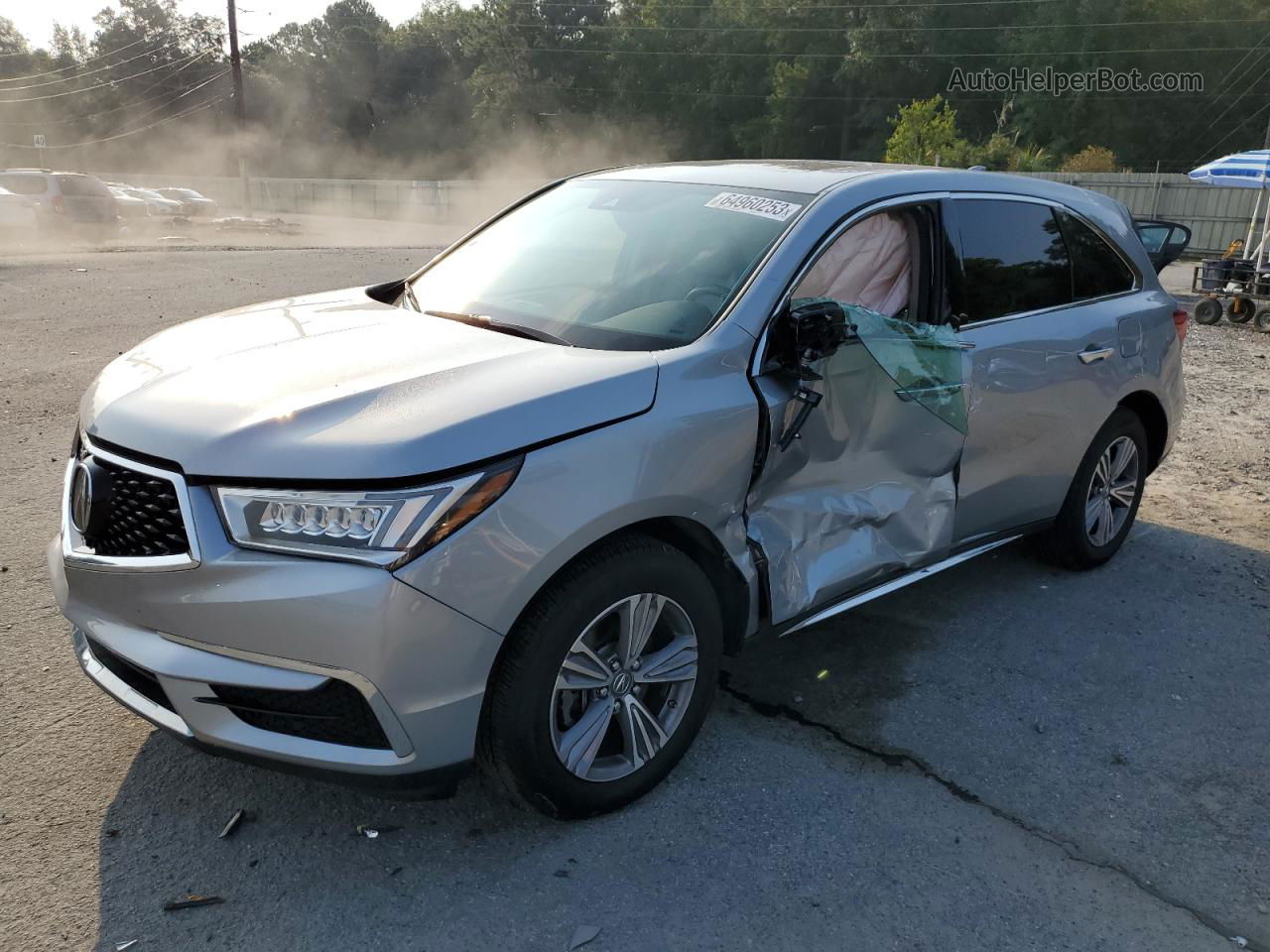 2020 Acura Mdx  Silver vin: 5J8YD3H32LL001551