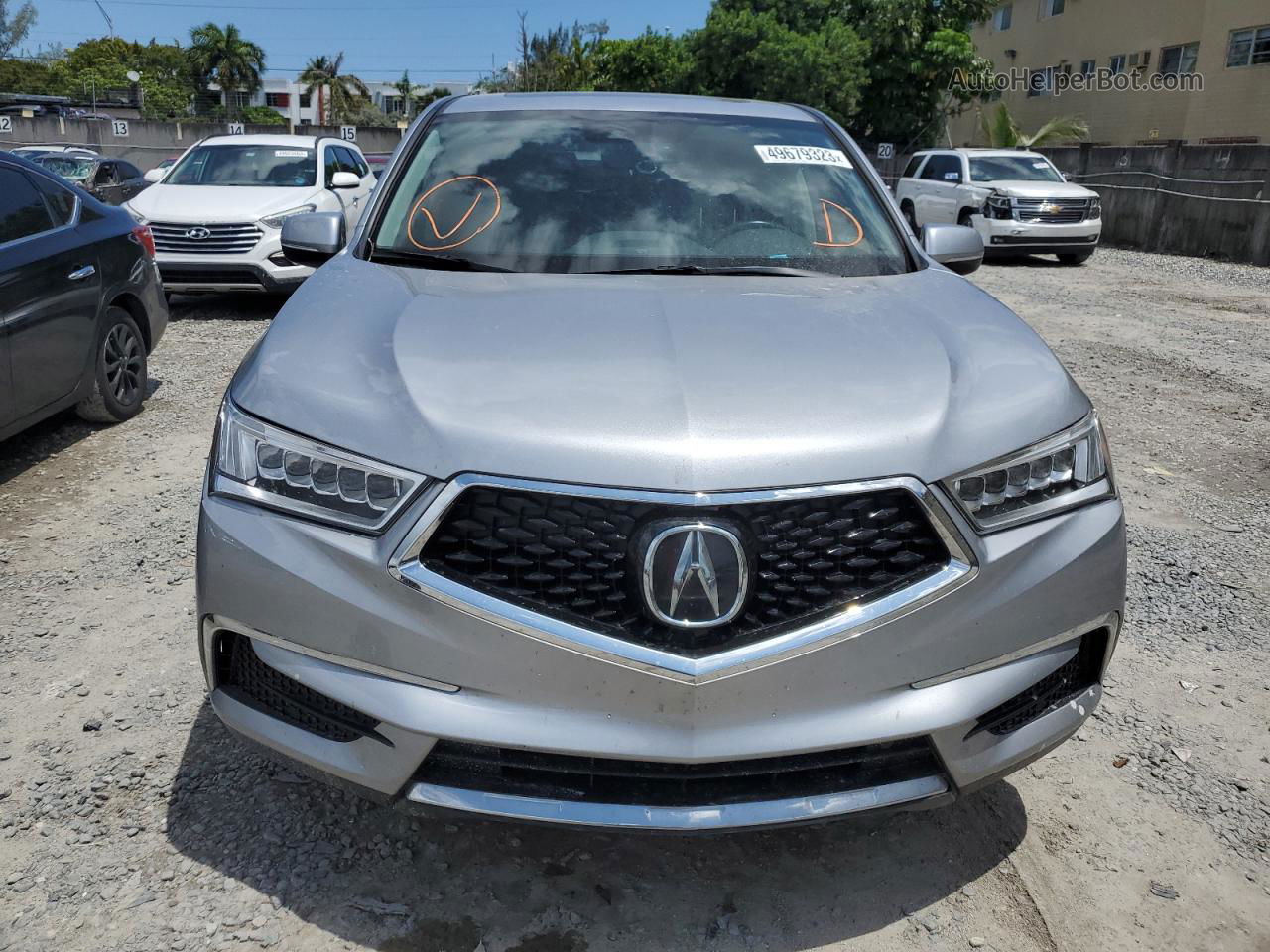 2020 Acura Mdx  Silver vin: 5J8YD3H36LL015825