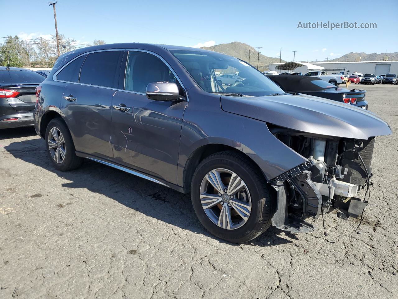 2020 Acura Mdx  Gray vin: 5J8YD3H36LL016313