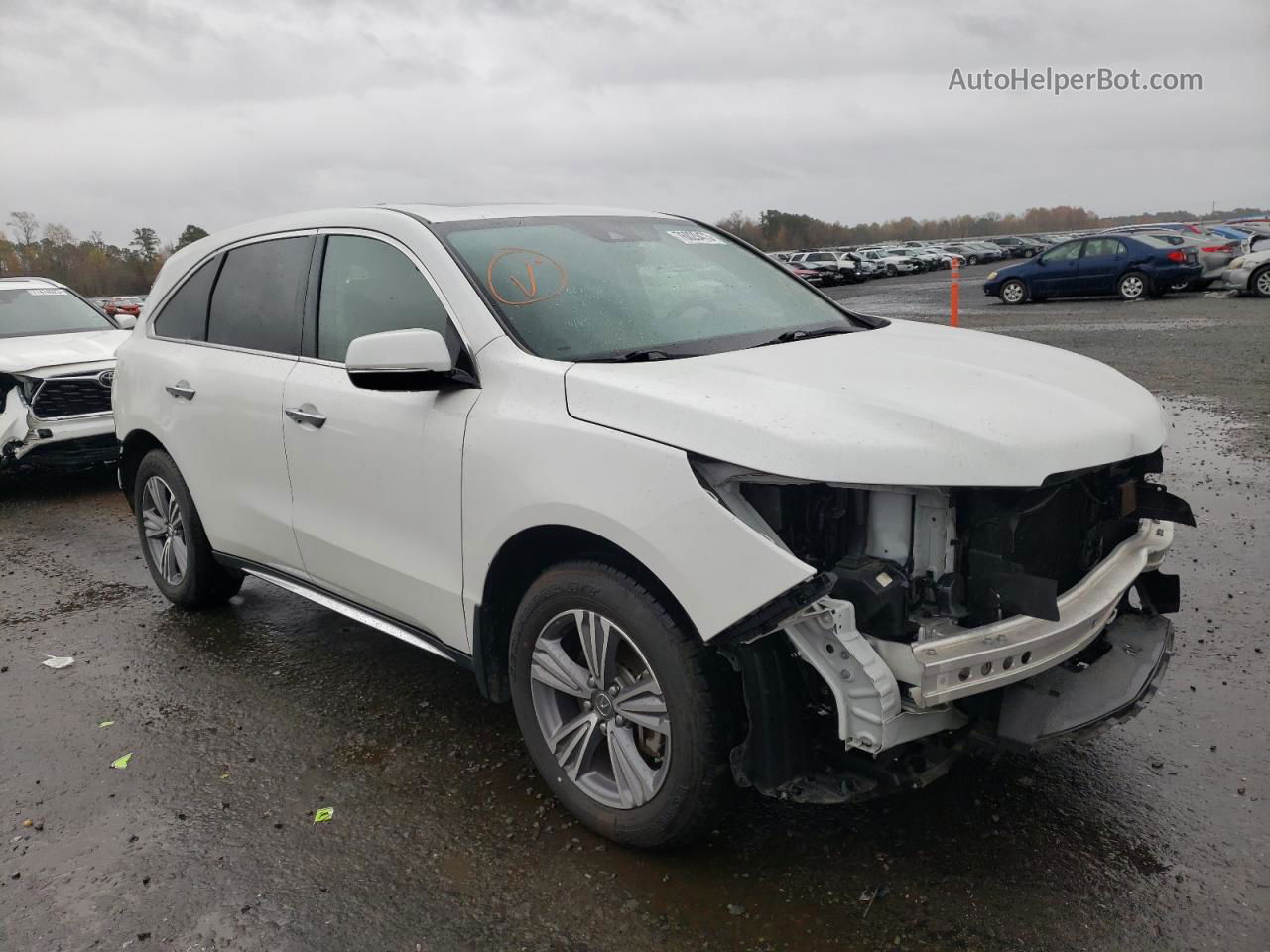 2020 Acura Mdx  White vin: 5J8YD3H36LL017008