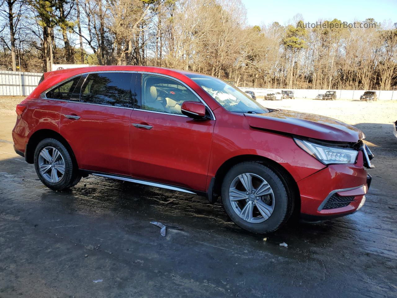 2020 Acura Mdx  Red vin: 5J8YD3H37LL002033