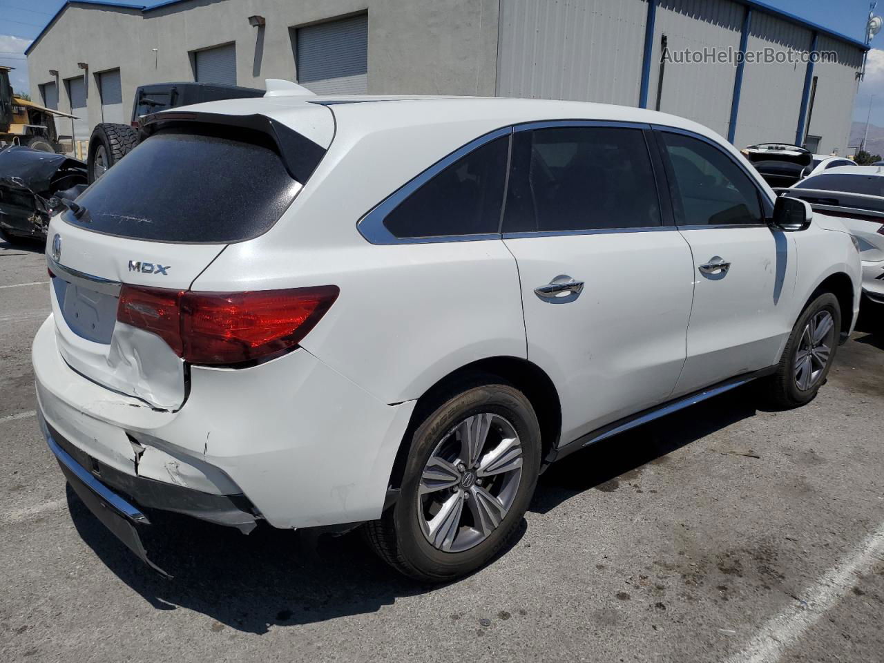 2020 Acura Mdx  White vin: 5J8YD3H37LL013016