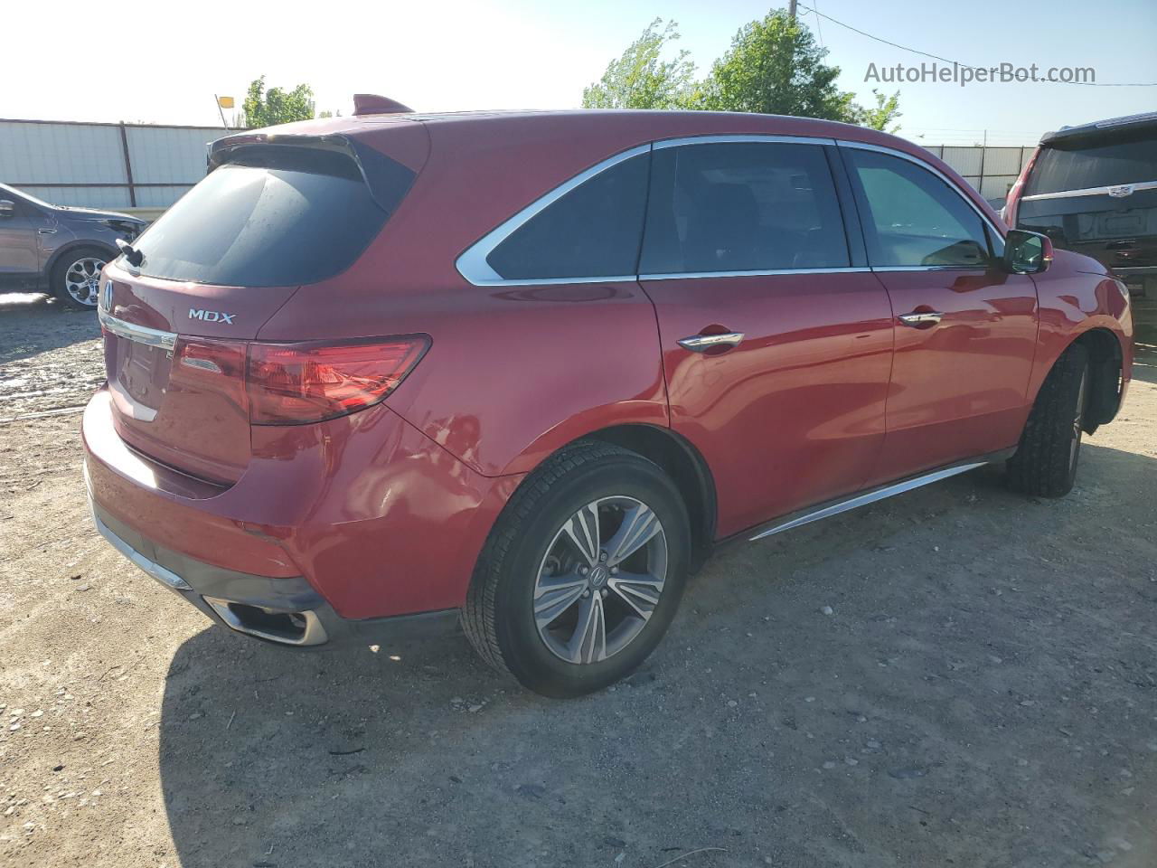 2020 Acura Mdx  Red vin: 5J8YD3H3XLL001877