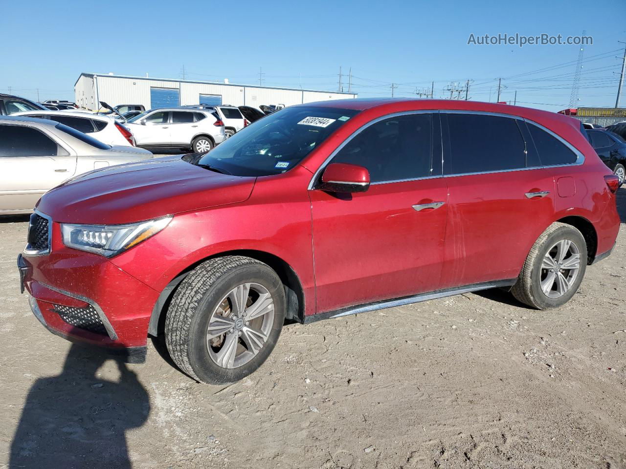 2020 Acura Mdx  Red vin: 5J8YD3H3XLL001877