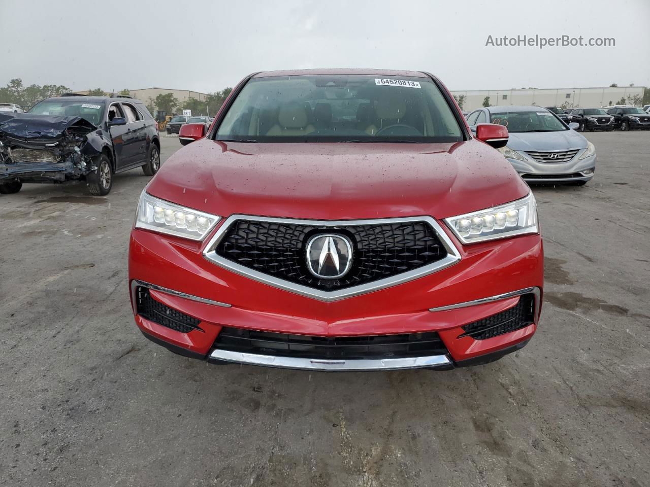 2020 Acura Mdx  Красный vin: 5J8YD3H3XLL010577