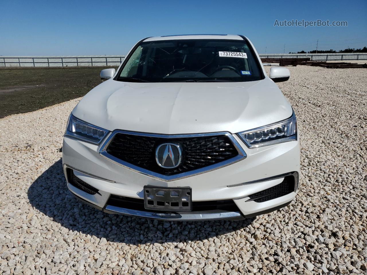 2020 Acura Mdx Technology White vin: 5J8YD3H51LL009206