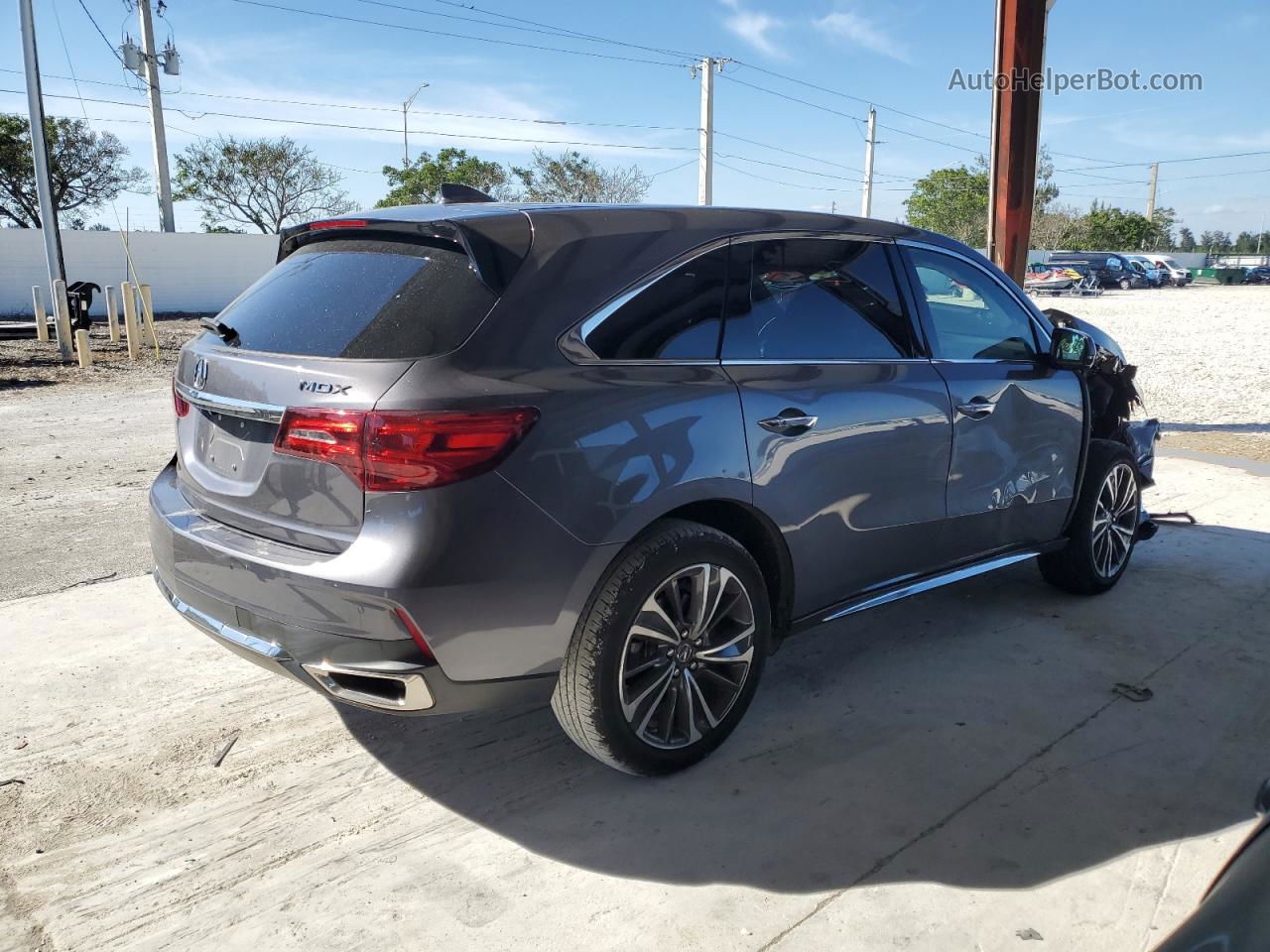 2020 Acura Mdx Technology Gray vin: 5J8YD3H52LL018478