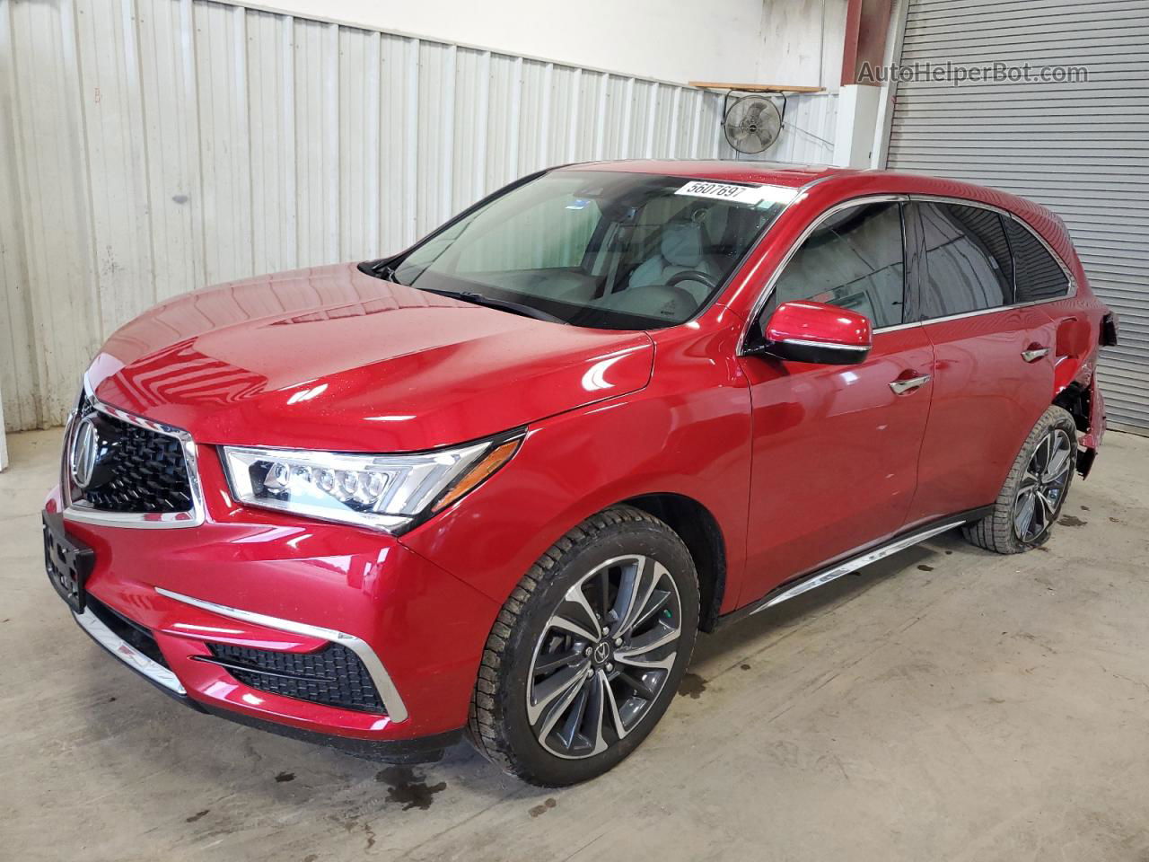 2020 Acura Mdx Technology Red vin: 5J8YD3H54LL005733