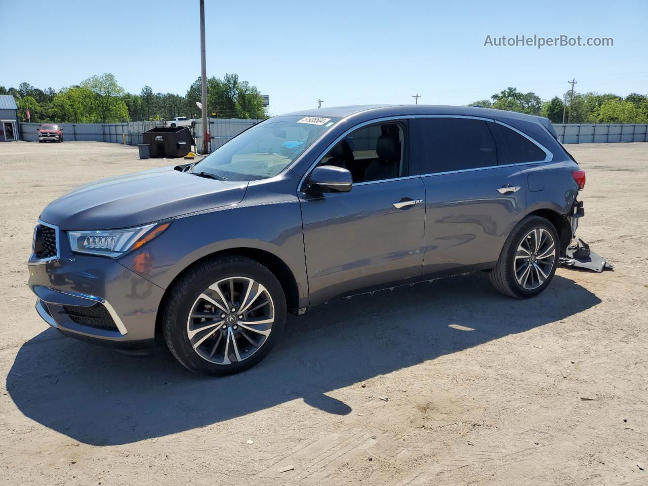 2020 Acura Mdx Technology Gray vin: 5J8YD3H56LL001389