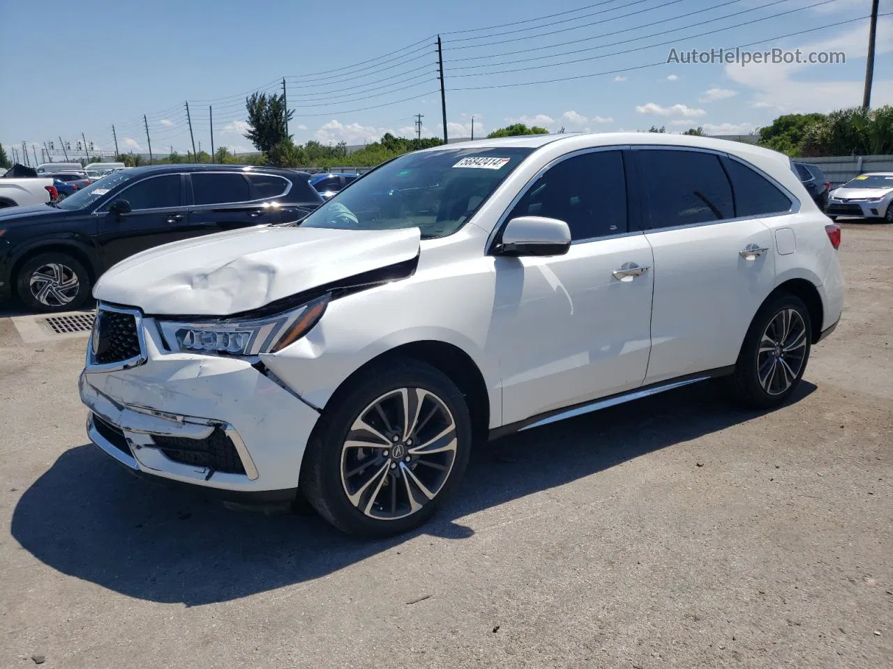 2020 Acura Mdx Technology White vin: 5J8YD3H57LL017522