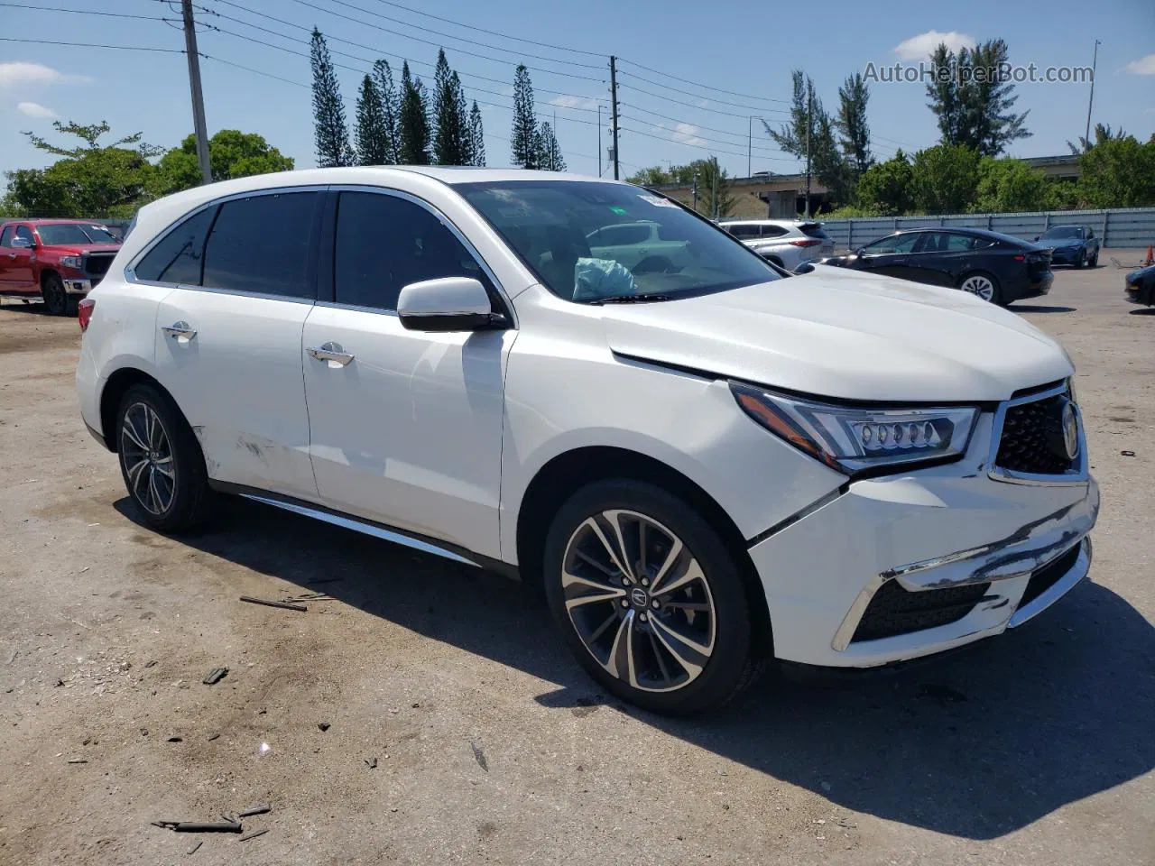 2020 Acura Mdx Technology White vin: 5J8YD3H57LL017522