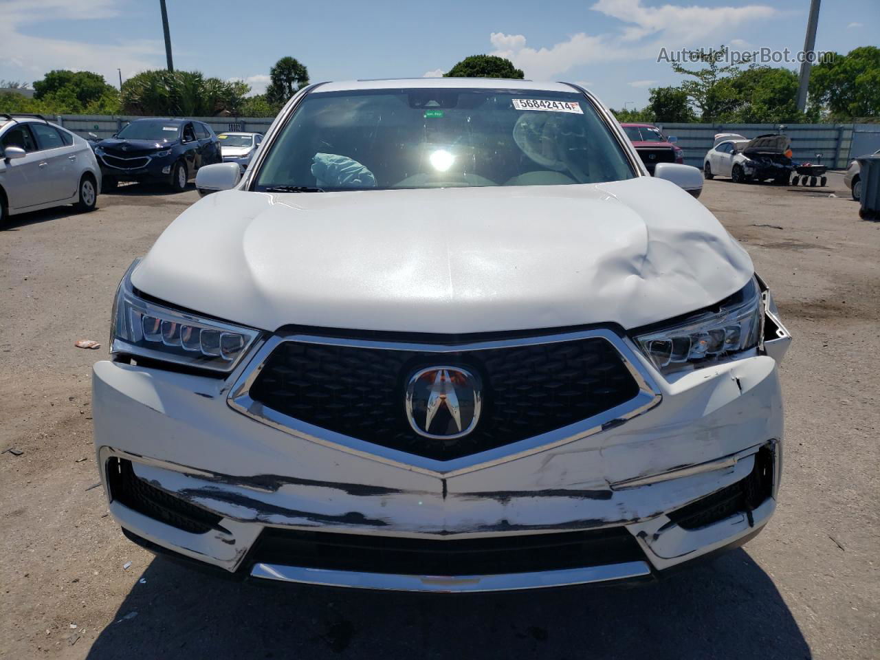 2020 Acura Mdx Technology White vin: 5J8YD3H57LL017522