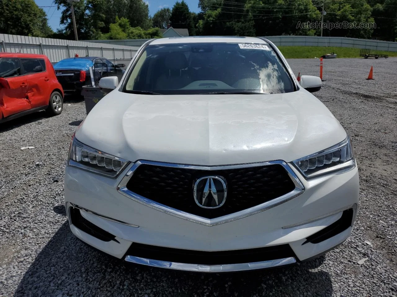 2020 Acura Mdx Technology White vin: 5J8YD3H57LL018301