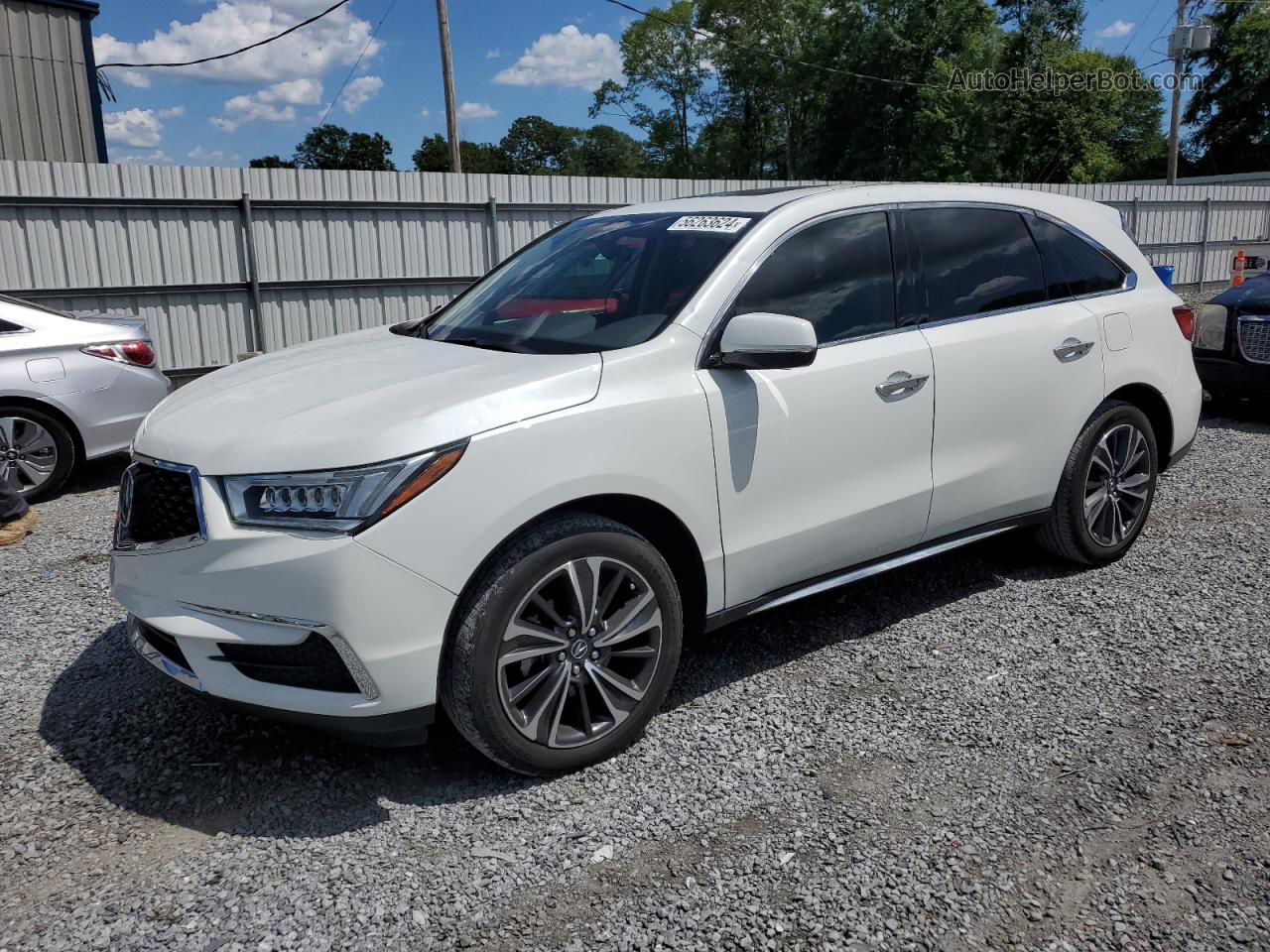 2020 Acura Mdx Technology White vin: 5J8YD3H57LL018301