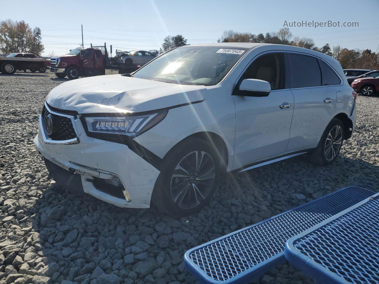 2020 Acura Mdx Technology White vin: 5J8YD3H59LL008711