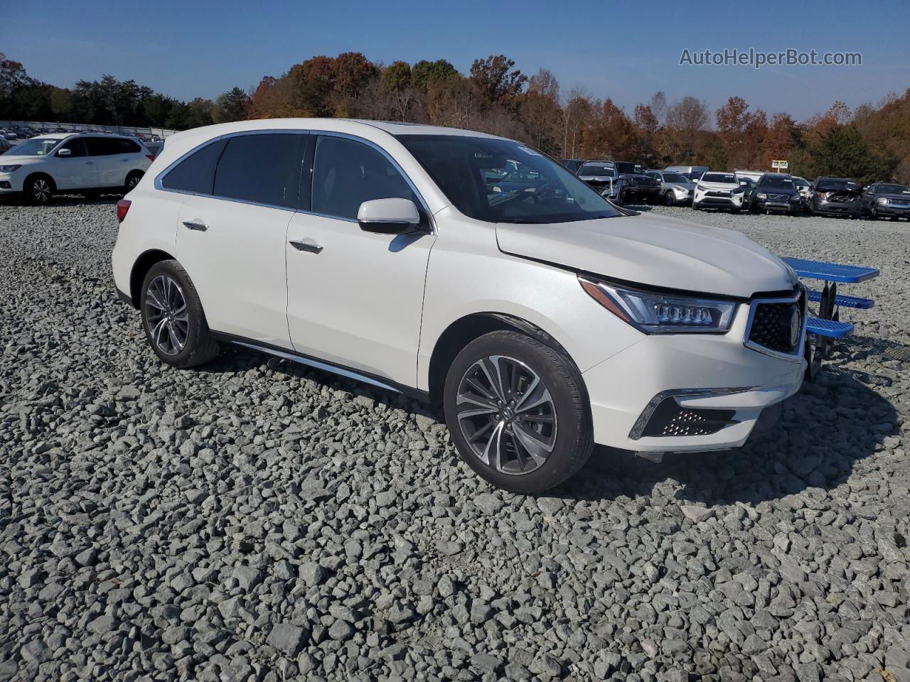 2020 Acura Mdx Technology White vin: 5J8YD3H59LL008711