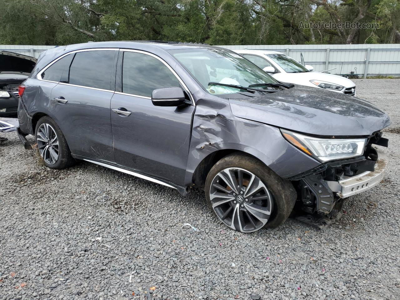 2020 Acura Mdx Technology Gray vin: 5J8YD3H5XLL003758