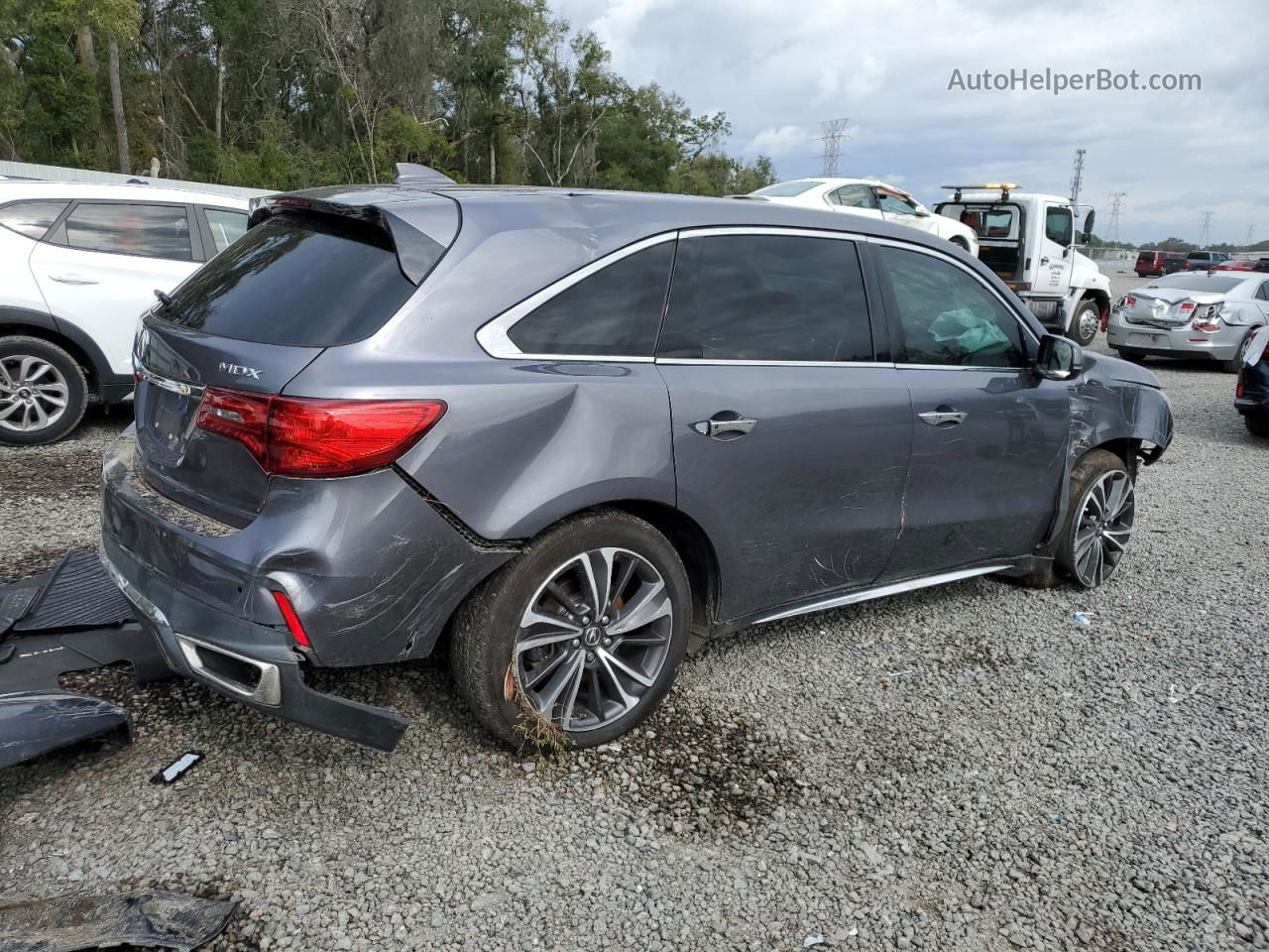 2020 Acura Mdx Technology Gray vin: 5J8YD3H5XLL003758