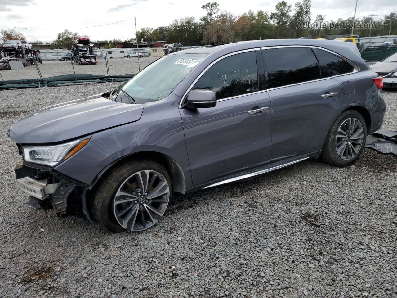 2020 Acura Mdx Technology Gray vin: 5J8YD3H5XLL003758