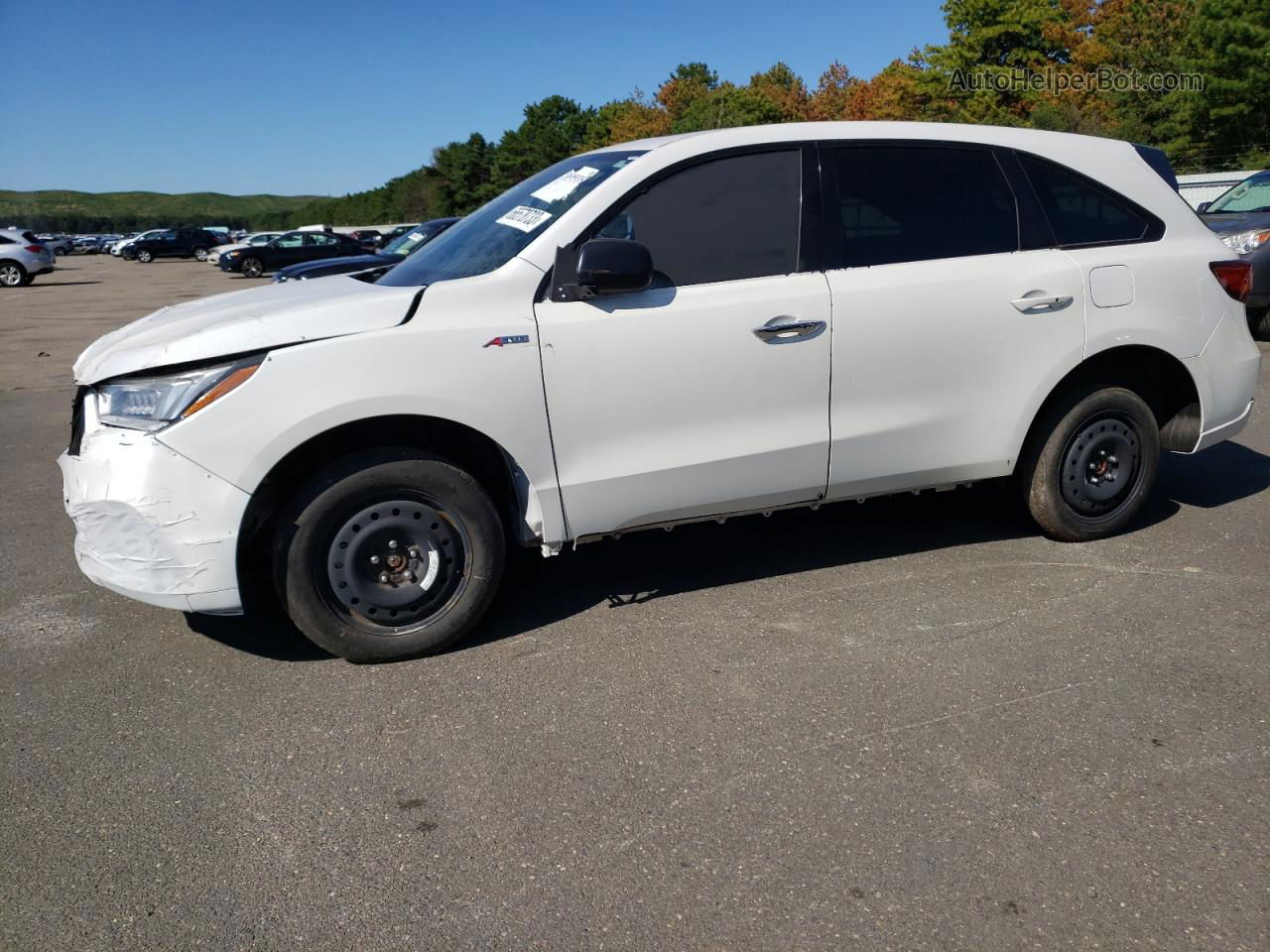 2020 Acura Mdx A-spec White vin: 5J8YD4H02LL016644