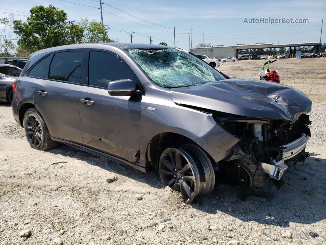 2020 Acura Mdx A-spec Gray vin: 5J8YD4H03LL024137