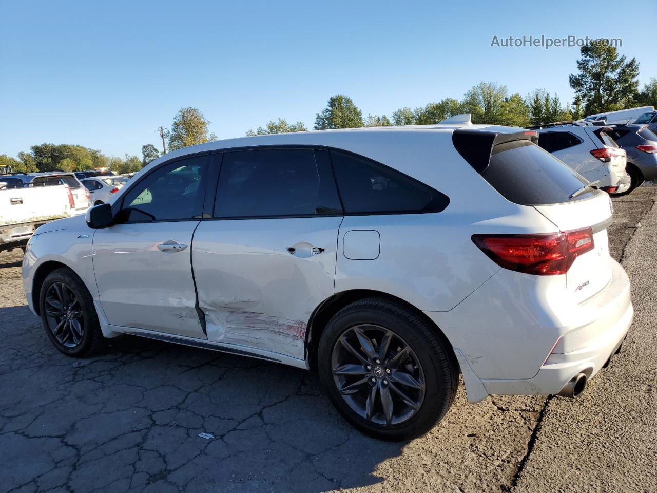 2020 Acura Mdx A-spec White vin: 5J8YD4H04LL023577