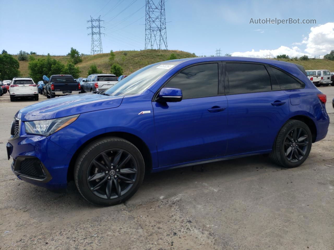 2020 Acura Mdx A-spec Blue vin: 5J8YD4H06LL051946