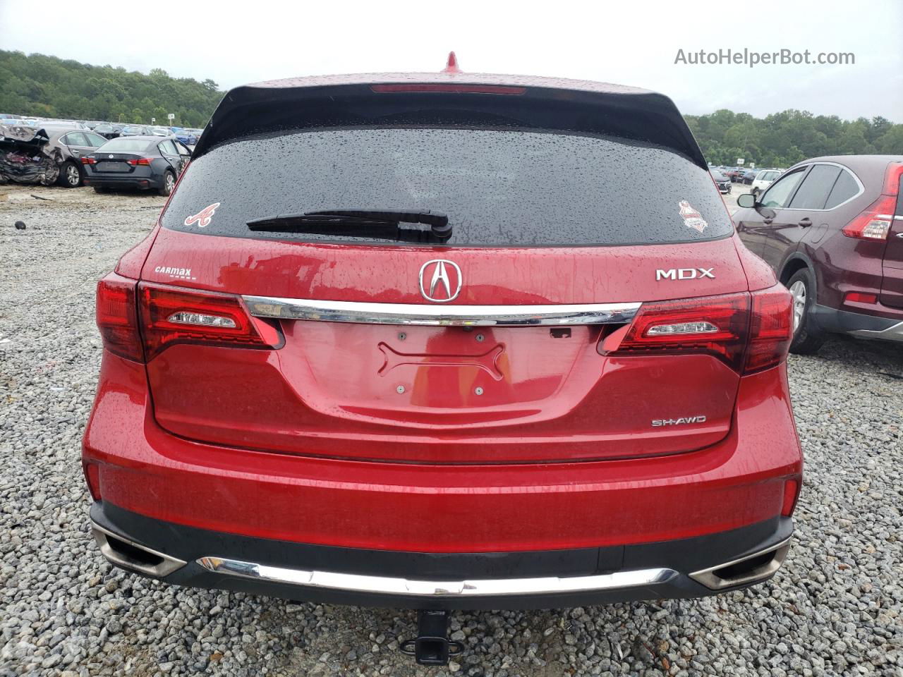 2020 Acura Mdx  Red vin: 5J8YD4H30LL036207