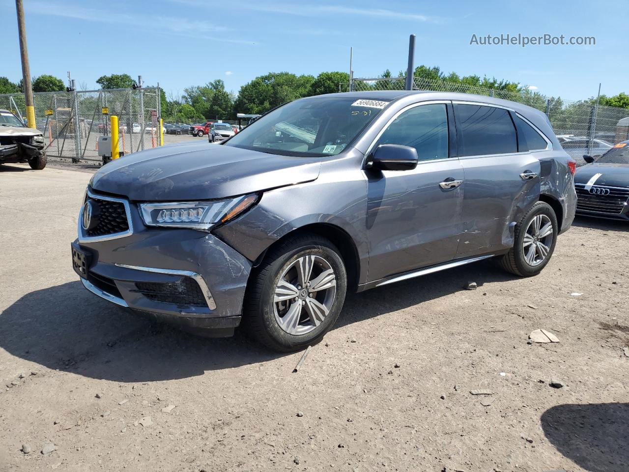 2020 Acura Mdx  Charcoal vin: 5J8YD4H31LL047622