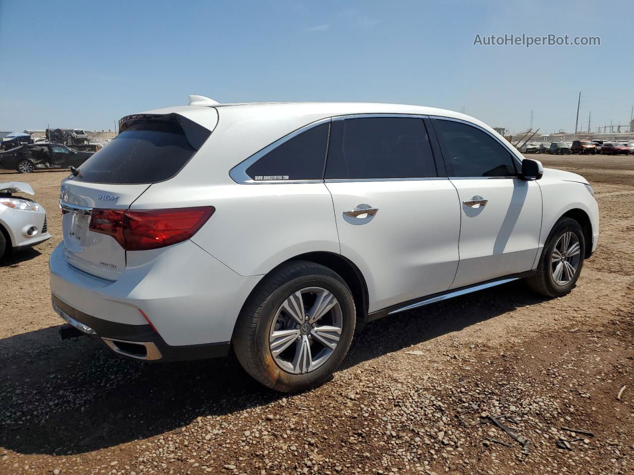 2020 Acura Mdx  White vin: 5J8YD4H33LL041241