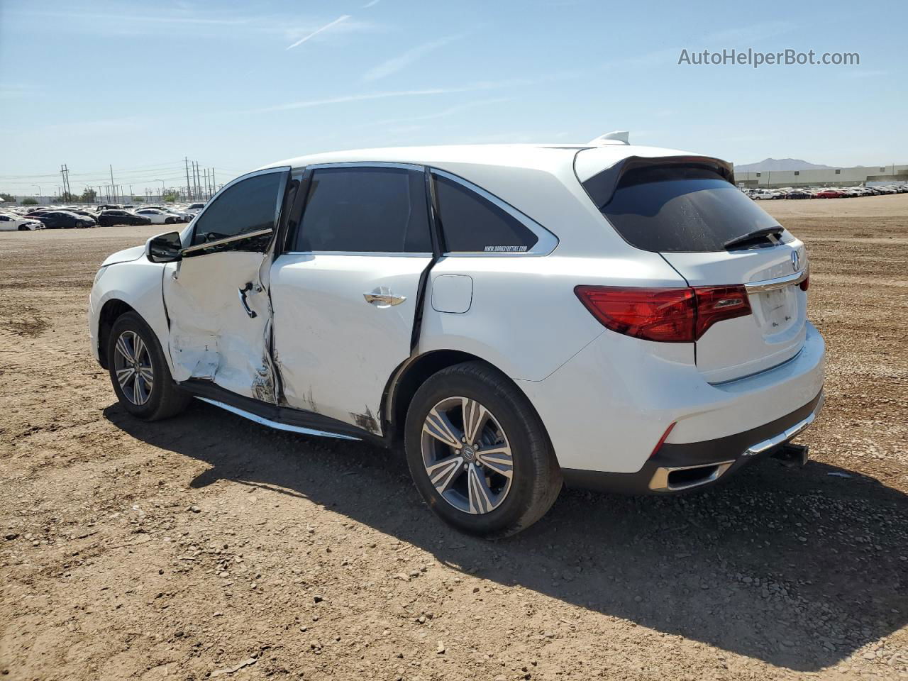 2020 Acura Mdx  White vin: 5J8YD4H33LL041241