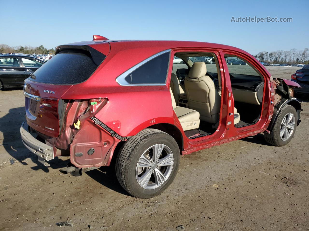 2020 Acura Mdx  Red vin: 5J8YD4H33LL041756