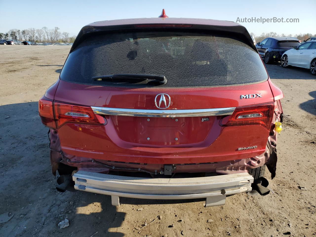 2020 Acura Mdx  Red vin: 5J8YD4H33LL041756