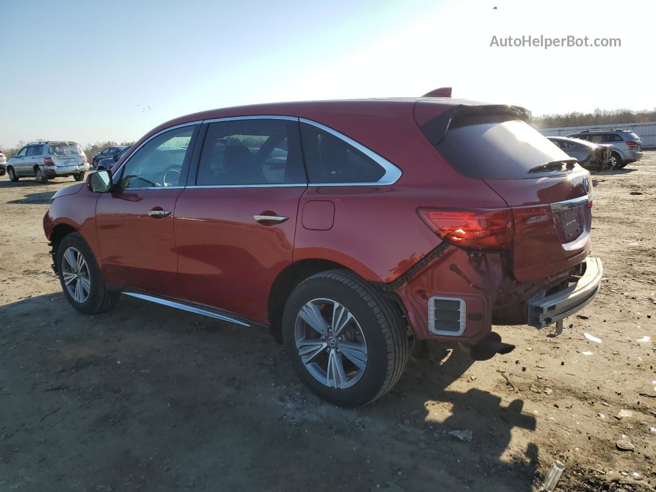 2020 Acura Mdx  Red vin: 5J8YD4H33LL041756