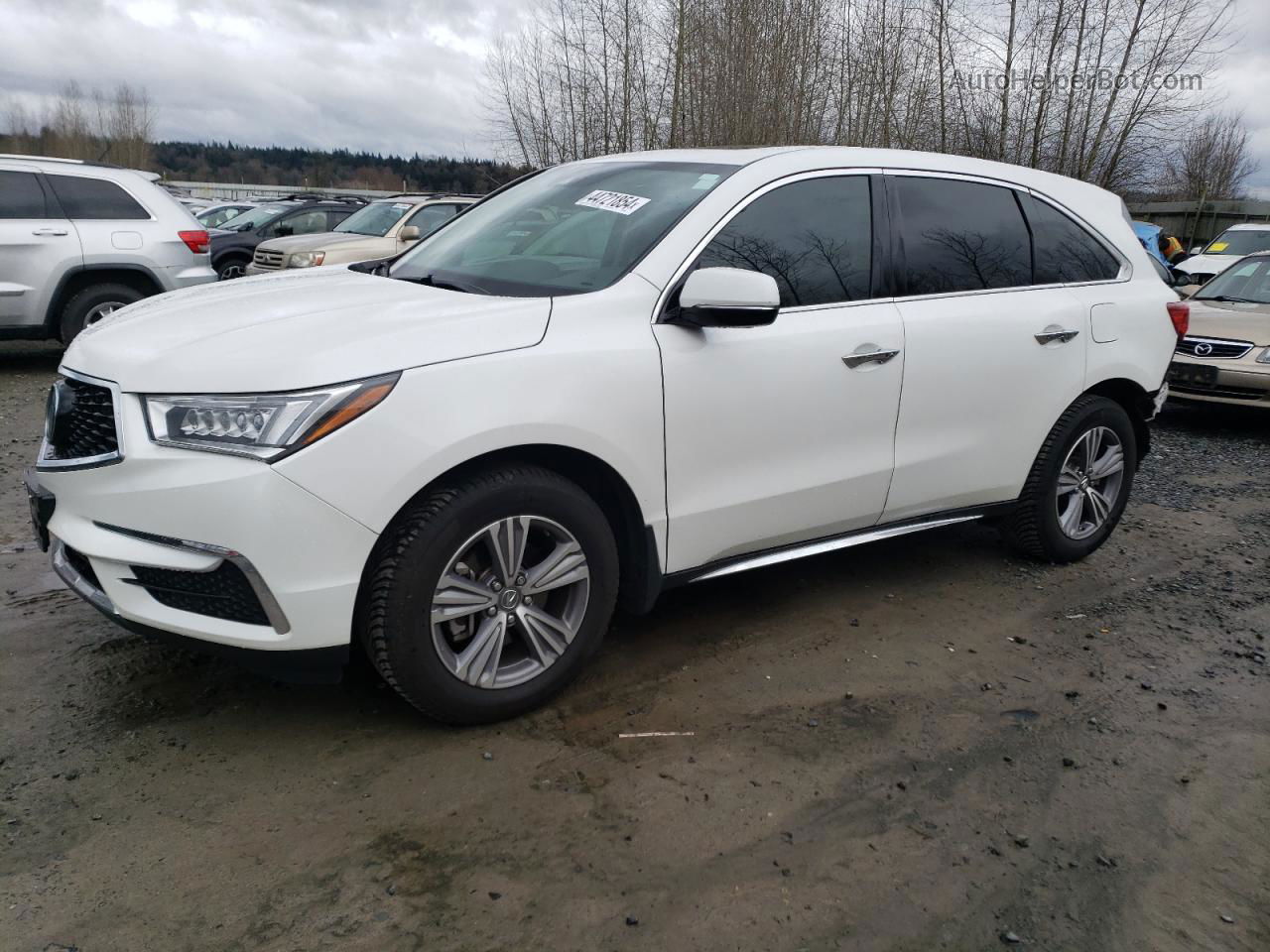 2020 Acura Mdx  White vin: 5J8YD4H34LL004442