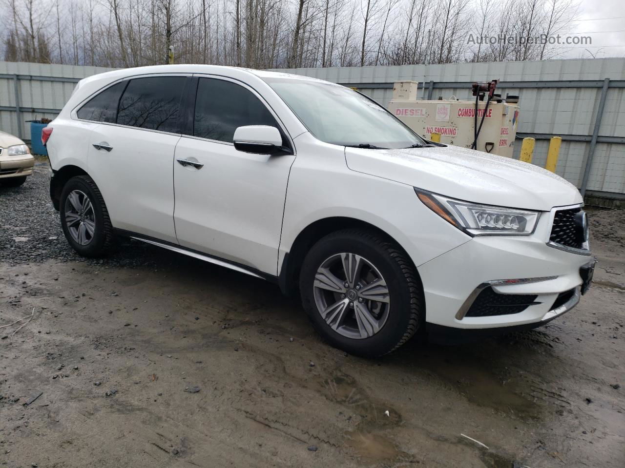 2020 Acura Mdx  White vin: 5J8YD4H34LL004442