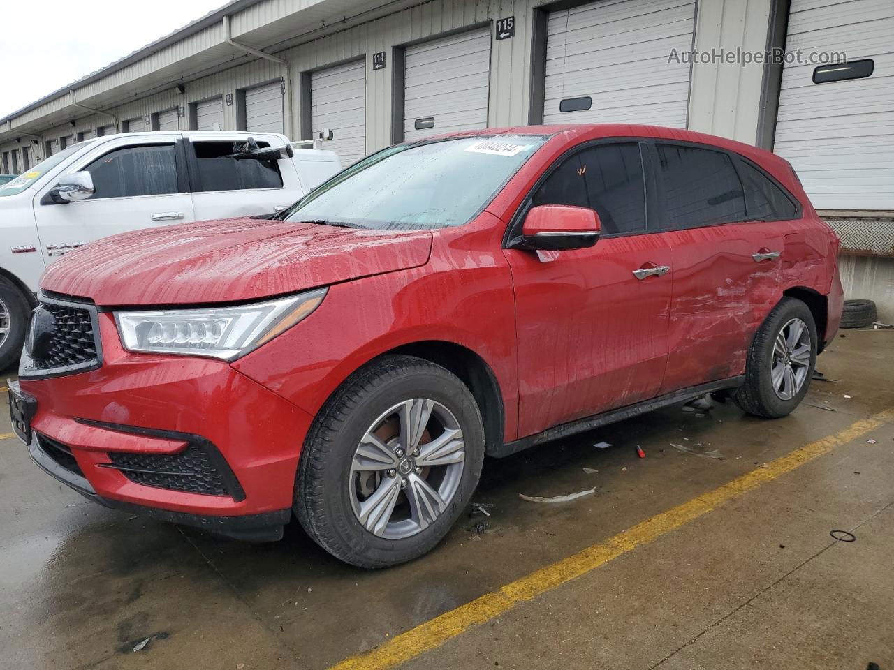 2020 Acura Mdx  Red vin: 5J8YD4H34LL036324