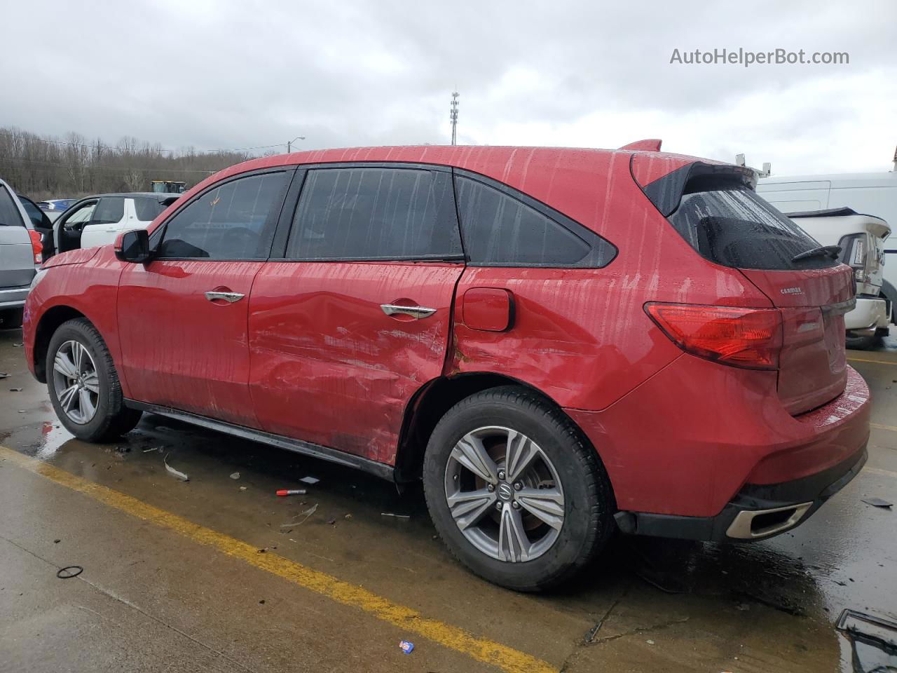 2020 Acura Mdx  Red vin: 5J8YD4H34LL036324